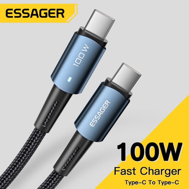 Essager Type-C สายชาร์จเร็ว PD100W 60W สําหรับโทรศัพท์ Xiaom