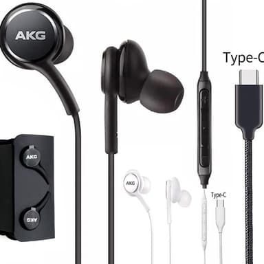 SAMSUNG Original Type-CหูฟังEO-IG955ชุดหูฟังIn-ear Type-Cพร้อมไมโครโฟนสําหรับSamsung galaxy NOTE 10 /20 S20 S21 S10 PLUS AKGชุดหูฟัง