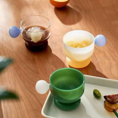 แก้วบอโรซิลิเกตสูง 310 มล. ใส สําหรับกาแฟ น้ําผลไม้ ไวน์ ชามสลัดขนม ถ้วยเอสเพรสโซ่ แก้วใสสําหรับร้อนและเย็น