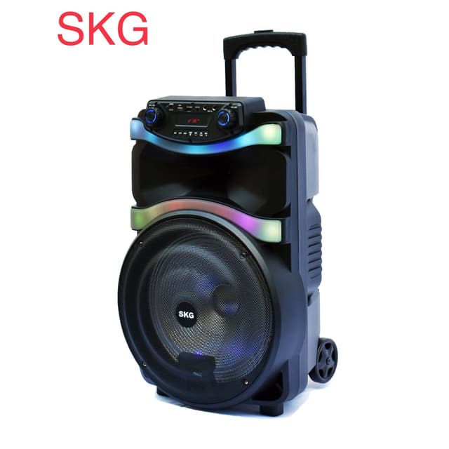SKG ลำโพงล้อลาก 12 นิ้ว 6000 W รุ่น SR-4000 BT12 สีดำ แถมไมค