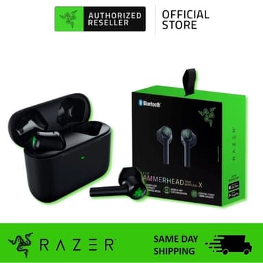 Razer Hammerhead True Wireless X Wireless Low Latency Earbuds หูฟังสเตอริโอไร้สาย TWS True