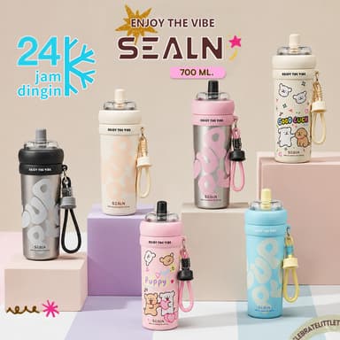 SEALN 700ml แก้วเยติ Pearl Cup แก้วเซรามิกแช่เย็น สแตนเลส316 เย็น 24 ชั่วโมง ใช้พกพาสะดวก ออกแบบป้องกันรั่วซึม สำนักงาน