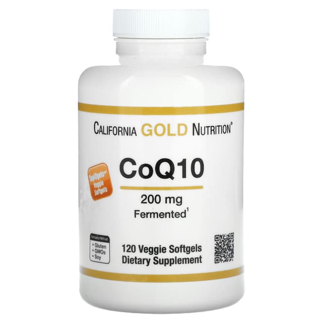 California Gold Nutrition CoQ10 200mg – 120 Veggie Softgels 