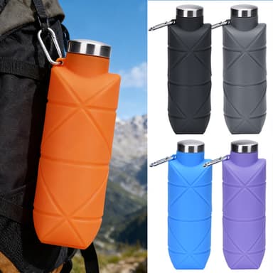 ขวดน้ำพับได้น้ำหนักเบา Foldable water bottle (ความจุ 700ml) ยืดหดได้ ขวดน้ำซิลิโคน น้ำหนักเบา พกพาสะดวก เที่ยวสะดวก