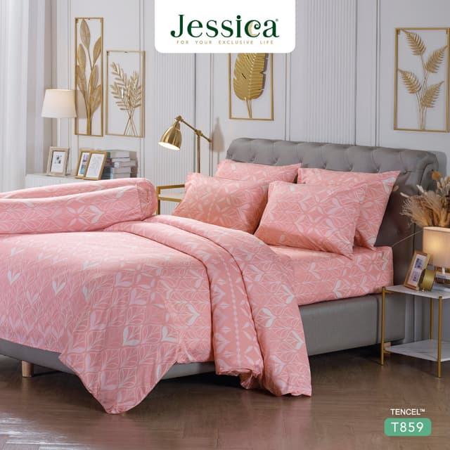 Jessica Tencel T859 ชุดเครื่องนอน ผ้าปูที่นอน ผ้าห่มนวม เจสส