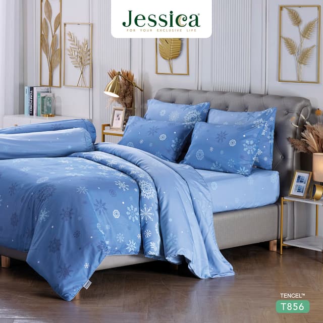 Jessica Tencel T856 ชุดเครื่องนอน ผ้าปูที่นอน ผ้าห่มนวม เจสส
