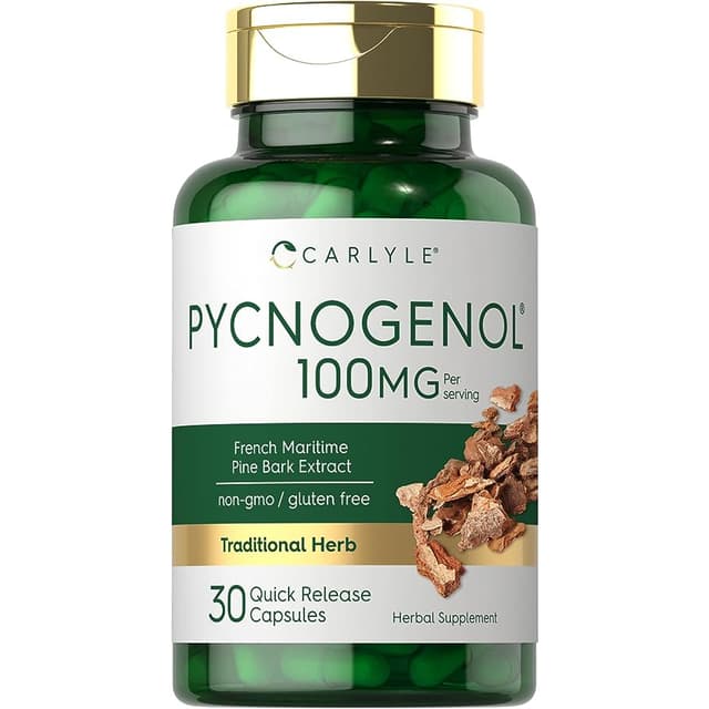 Carlyle Pycnogenol 100 mg  30 Capsules ต้านอนุมูลอิสระ พิโนจ