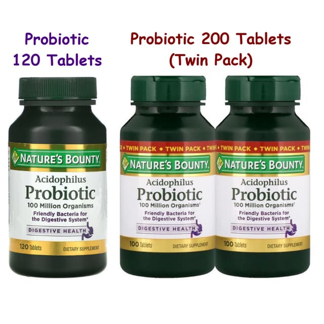 Nature's Bounty Acidophilus Probiotic 120, 200 tablets ดูแลใ