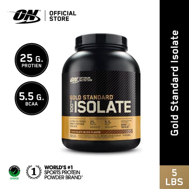 Optimum Nutrition Gold Standard Isolate Whey Protein 5.2 Lb เวย์โปรตีนแบบไอโซเลท เวย์ไอโซเลท [ส่งฟรี!!]