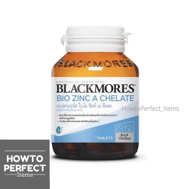 ((Zincสูตรอาหารเสริม)) Blackmores แบลคมอร์ส BIO Zinc A Chela