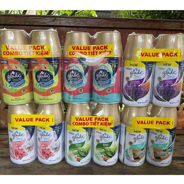 พร้อมส่ง4กลิ่น *แพคคู่สุดคุ้ม*Glade สเปรย์ปรับอากาศ ออโตเมติ