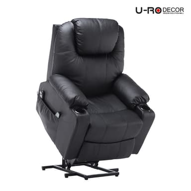 U-RO DECOR เก้าอี้นวดไฟฟ้าปรับนอนได้หนังแท้ รุ่น ARENA (อารีน่า) มี 2 สี มีระบบปรับพยุงตัว นวดได้ ปรับเอนได้ 170 องศา