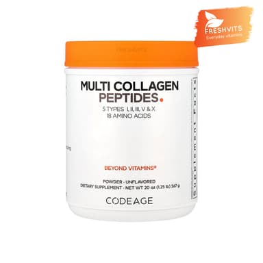 Codeage, Multi Collagen Peptides Powder, Unflavored, 20 oz (567 g)