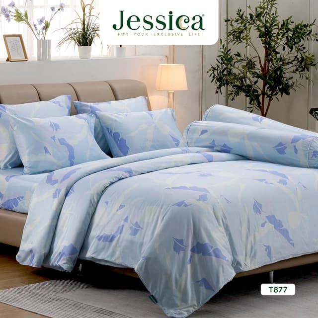 Jessica Tencel T877 ชุดเครื่องนอน ผ้าปูที่นอน ผ้าห่มนวม เจสส