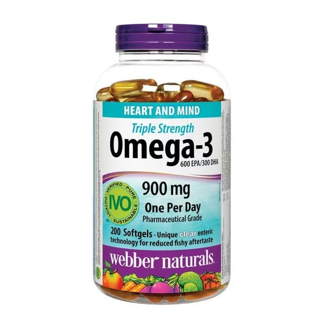 Webber Coenzyme Q10+ จัดส่งที่รวดเร็ว webber naturals Fish O