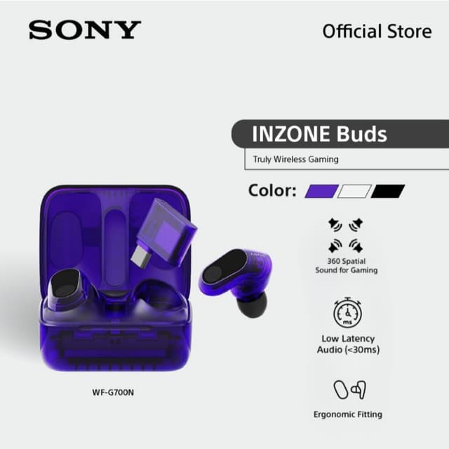 Sony หูฟัง Gaming In Ear INZONE Buds Truly Wireless รุ่น WF-