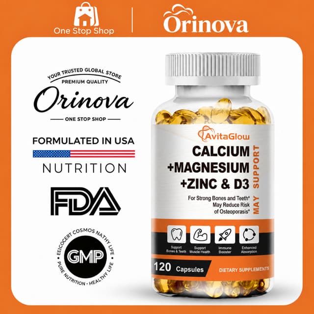 AvitaGlow Calcium Magnesium Zinc D3 แคลเซียม แมกนีเซียม สังก