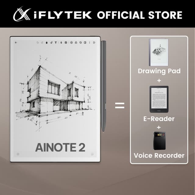 iFLYTEK AINOTE 2 แท็บเล็ต E-Ink AI 10.65 นิ้ว สมุดโน้ตดิจิทั