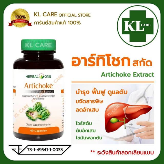 Artichoke Extract อาร์ทิโชก ลูกซัดสกัด บำรุงตับ ลดไขมันพอกตั