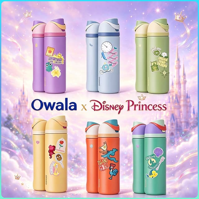 owala FreeSip Disney Princess ขวดน้ำเก็บอุณหภูมิ โอวาล่า ควา