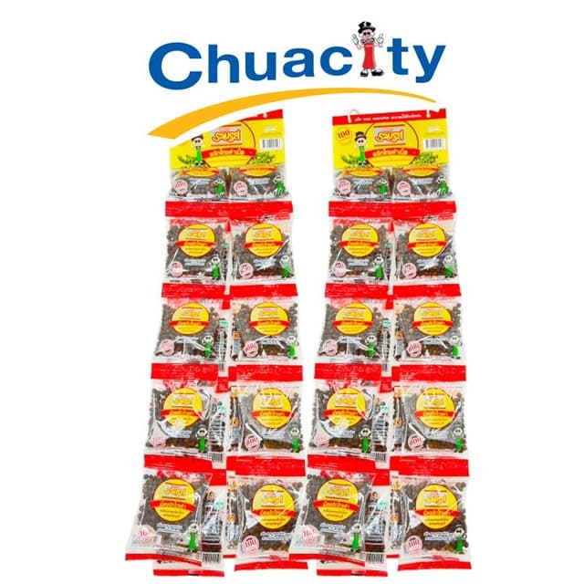 [ซอง 12 กรัม] พริกไทยดำเม็ด ชนิดเม็ด ตรารวมรส  (1X20)