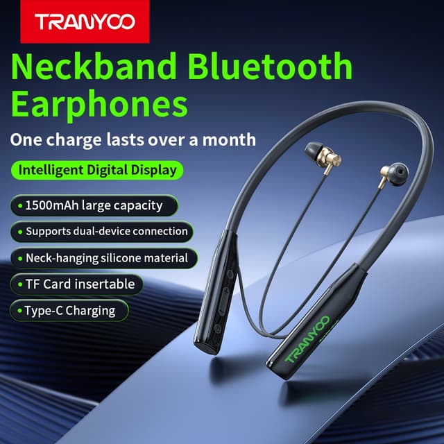 TRANYOO M31 Wireless Bluetooth Earphones, Sports Earphones N