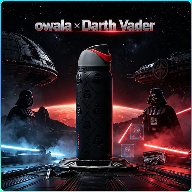 owala FreeSip Darth Vader ขวดน้ำเก็บอุณหภูมิ โอวาล่า ความจุ 