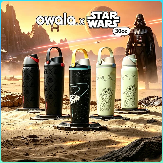 owala FreeSip Star Wars ขวดน้ำเก็บอุณหภูมิ โอวาล่า ความจุ 24
