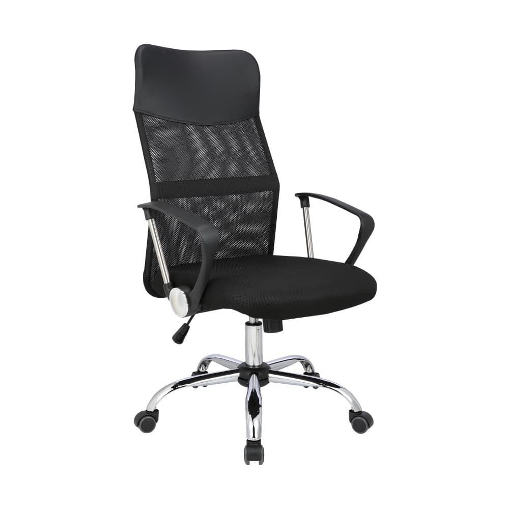 INDEX LIVING MALL เก้าอี้ทำงานเพื่อสุขภาพ  Ergonomic ระบายอากาศดีเยี่ยม เก้าอี้สำนักงาน พนักพิงสูง รุ่น สเปซแมน - สีดำ เก้าอี้สีดำ ปรับระดับขึ้นลงด้วย Gas Lift https://lnwchill.com