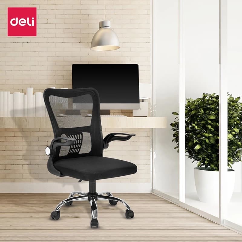 Deli เก้าอี้ทำงาน เก้าอี้ทำงานเพื่อสุขภาพ Ergonomic เก้าอี้สีดำ เก้าอี้สีขาว เก้าอี้สำนักงาน เก้าอี้พนักพิงต่ำ ประกันคุณภาพปรับสูง-ต่ำได้ อุปกรณ์สำนักงาน Office Chair ราคาดี https://lnwchill.com