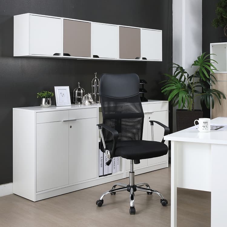 INDEX LIVING MALL เก้าอี้ทำงานเพื่อสุขภาพ  Ergonomic ระบายอากาศดีเยี่ยม เก้าอี้สำนักงาน พนักพิงสูง รุ่น สเปซแมน - สีดำ เก้าอี้สีดำ ปรับระดับขึ้นลงด้วย Gas Lift https://lnwchill.com