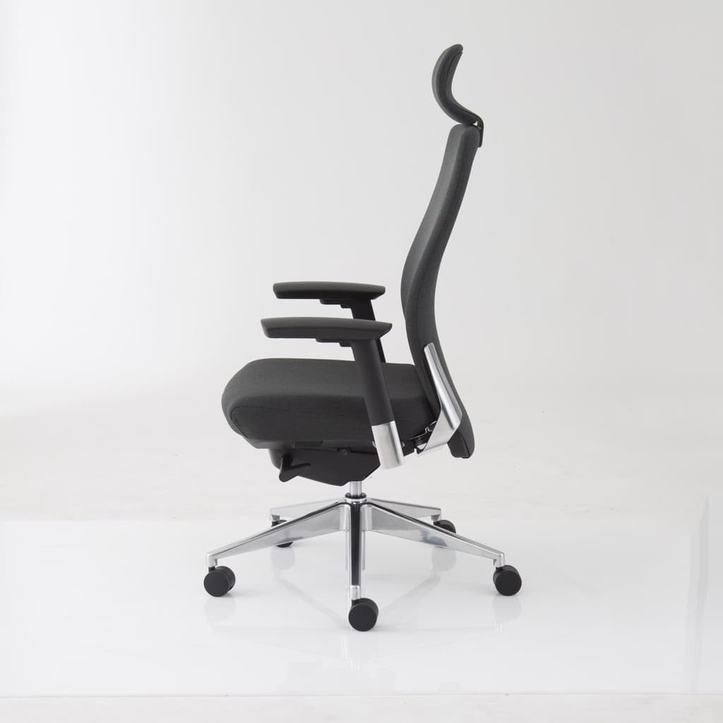 Modernform เก้าอี้สำนักงาน รุ่น SERIES 15S เก้าอี้สีดำ เก้าอี้ทำงานเพื่อสุขภาพ Ergonomic เบาะผ้าดำ พนักพิงสูงผ้าดำ ระบายอากาศดีเยี่ยม แขนปรับได้ ขาอะลูมิเนียม https://lnwchill.com
