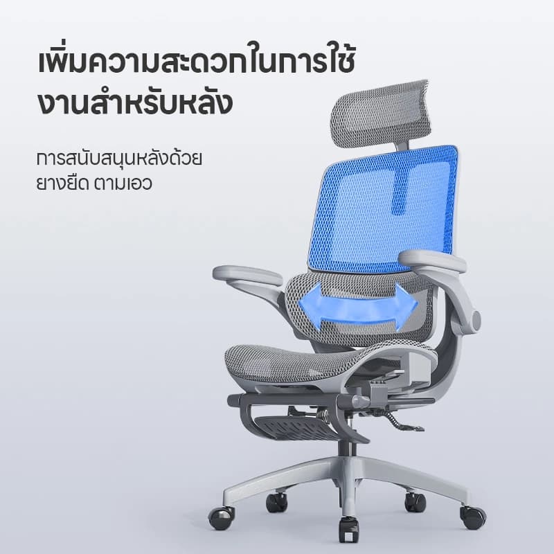 Yisong รุ่น W202 เก้าอี้สีขาว เก้าอี้สีเทา เก้าอี้ตามหลักสรีรศาสตร์ Ergonomic เก้าอี้สุขภาพ ฟังก์ชั่นที่จัดเต็มและคุ้มค่า การรองรับเอวเพื่อการปรับท่าทาง สามารถปรับเอนนอนได้ 145° https://lnwchill.com