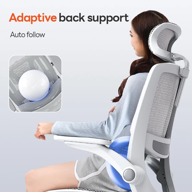 Yisong รุ่น W202 เก้าอี้สีขาว เก้าอี้สีเทา เก้าอี้ตามหลักสรีรศาสตร์ Ergonomic เก้าอี้สุขภาพ ฟังก์ชั่นที่จัดเต็มและคุ้มค่า การรองรับเอวเพื่อการปรับท่าทาง สามารถปรับเอนนอนได้ 145° https://lnwchill.com