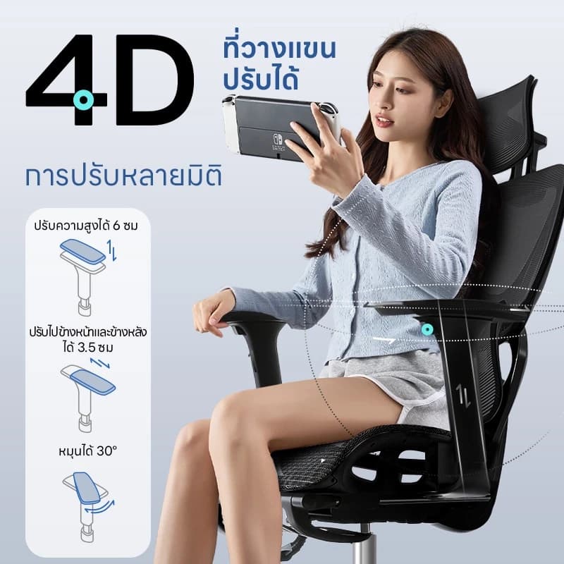 YISONG รุ่น W6001 เก้าอี้สีดำ เก้าอี้ทํางาน เก้าอี้เกมมิ่ง เก้าอี้สุขภาพ ฟังก์ชั่นคุ้มค่า การรองรับเอวที่ปรับได้ ขาเก้าอี้อะลูมิเนียมอัลลอยด์ที่รับน้ำหนักได้สูง https://lnwchill.com