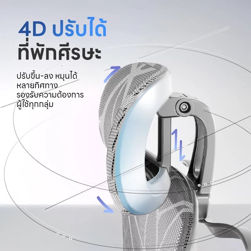 YISONG รุ่น LS900 เก้าอี้สีเงิน เก้าอี้สีขาว เก้าอี้ทํางาน เก้าอี้เกมมิ่ง เก้าอี้คอม ergonomic chair เก้าอี้ทำงานเพื่อสุขภาพ https://lnwchill.com