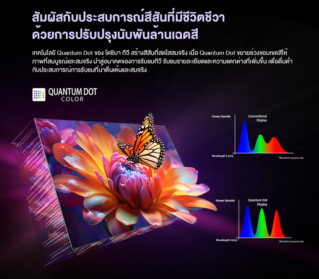 TOSHIBA รุ่น E450RP ทีวี 4K Ultra HD Quantum Dot พร้อมเทคโนโลยีภาพ HDR10+ และระบบเสียง Dolby Atmos บนระบบปฏิบัติการ VIDAA Smart TV ที่ตอบโจทย์ทุกความบันเทิงได้อย่าง https://lnwchill.com