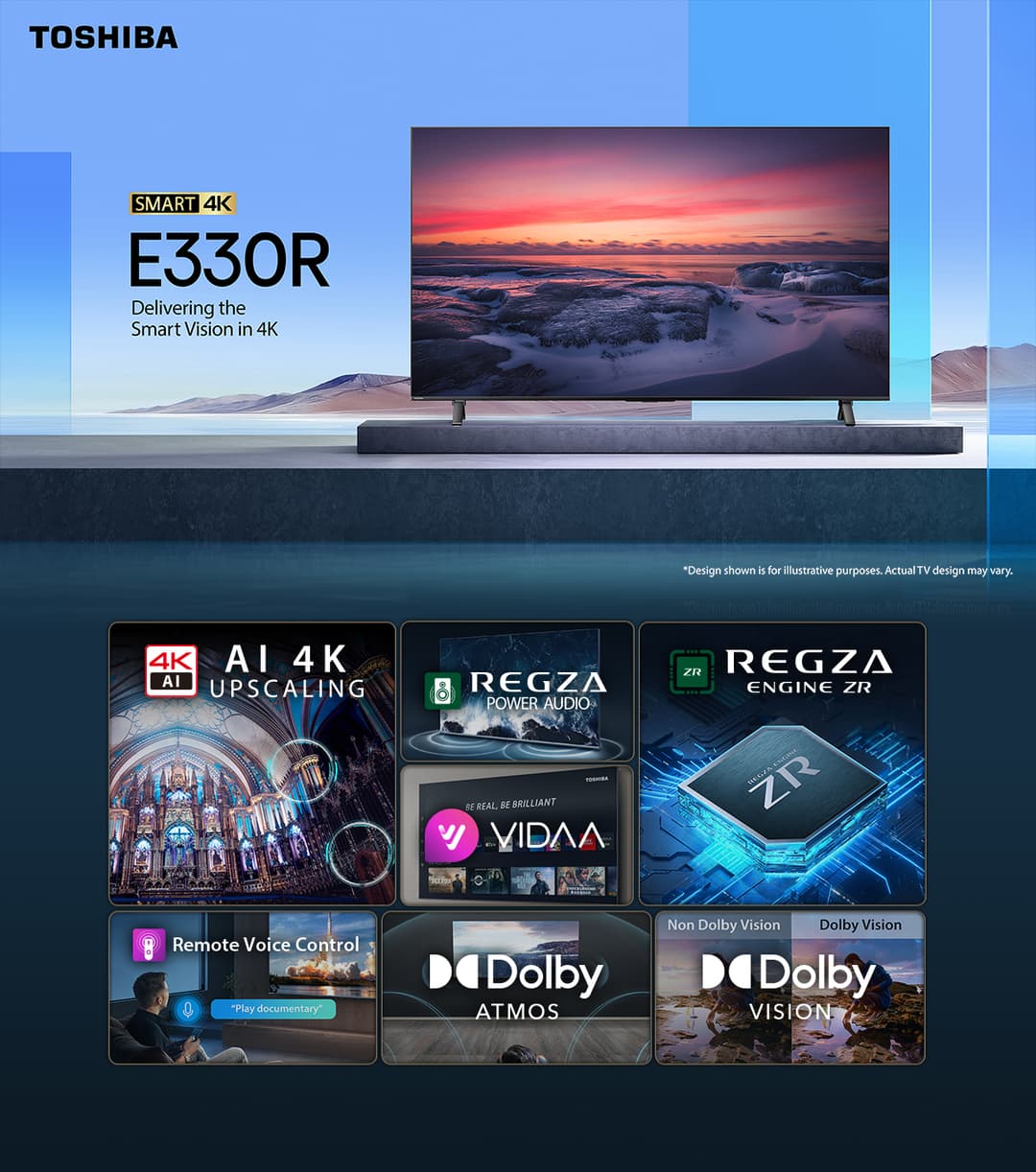 TOSHIBA รุ่น 75E330RP ทีวี 4K Ultra HD Smart TV ขนาด 75 นิ้ว พร้อมการควบคุมด้วยเสียงและ HDR10 มอบประสบการณ์การรับชมที่เหนือกว่าด้วยภาพคมชัดและสีสันสดใส https://lnwchill.com