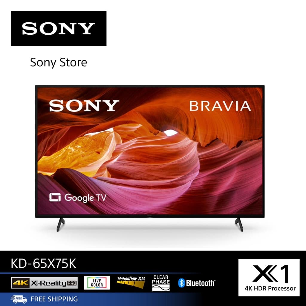 Sony TV รุ่น KD-65X75K  ขนาด (65 นิ้ว) | 4K Ultra HD | High Dynamic Range (HDR) | สมาร์ททีวี (Google TV) https://lnwchill.com