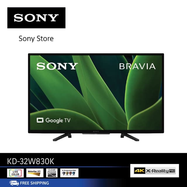 Sony TV รุ่น KD-32W830K ขนาด (32 นิ้ว) (HD Ready) | High Dynamic Range (HDR) | สมาร์ททีวี (Google TV)