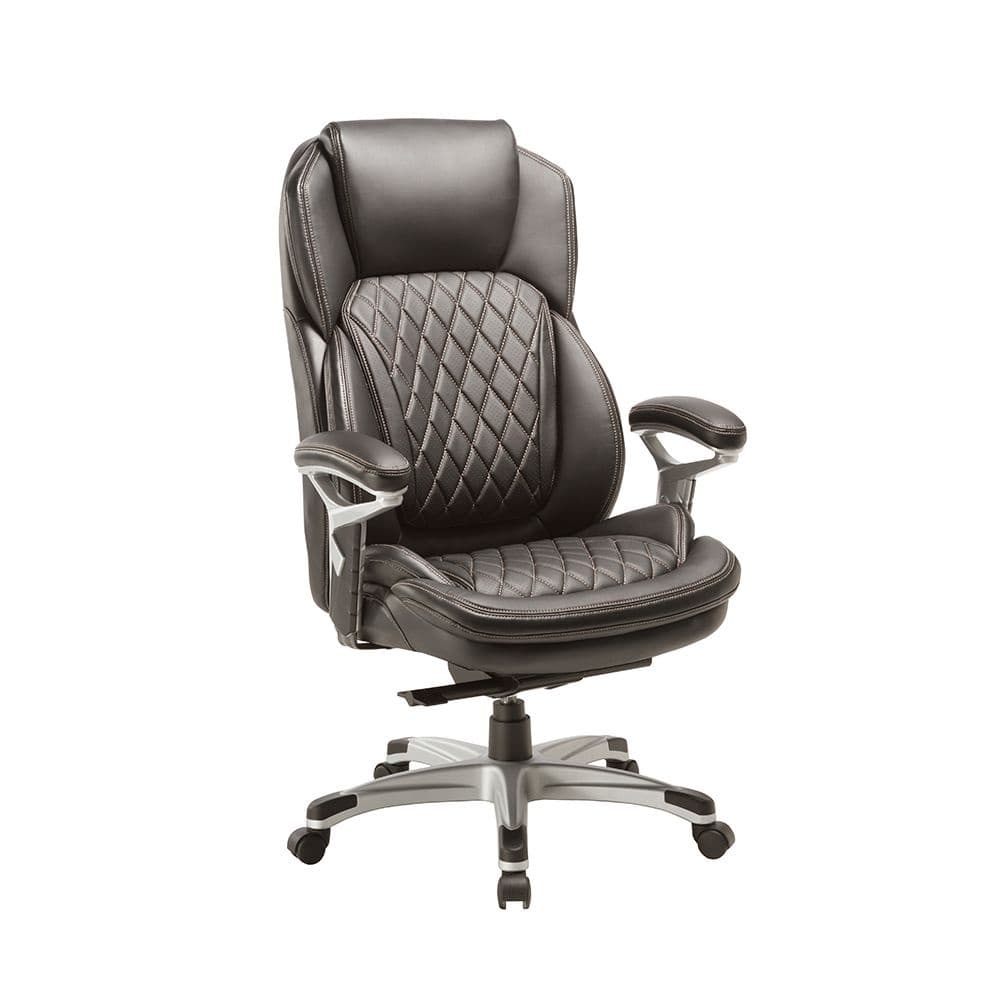 INDEX LIVING MALL เก้าอี้สำนักงานพนักพิงสูง หนังบอนด์ Bonded Leather รุ่นโทน - สีดำ เก้าอี้สีดำ เก้าอี้ผู้บริหาร รับน้ำหนักได้สูงสุด 125 กก. https://lnwchill.com