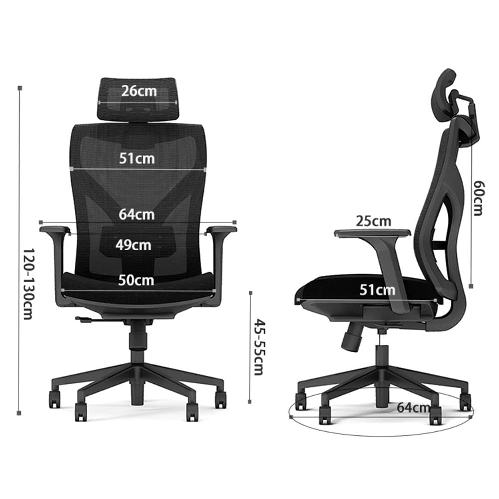 INDEX LIVING MALL เก้าอี้ทำงานเพื่อสุขภาพ  Ergonomic ระบายอากาศดีเยี่ยม เก้าอี้สำนักงาน รุ่น วายโกโนมิก - สีดำ เก้าอี้สีดำ รองรับน้ำหนักได้สูงสุด 120 กก. https://lnwchill.com