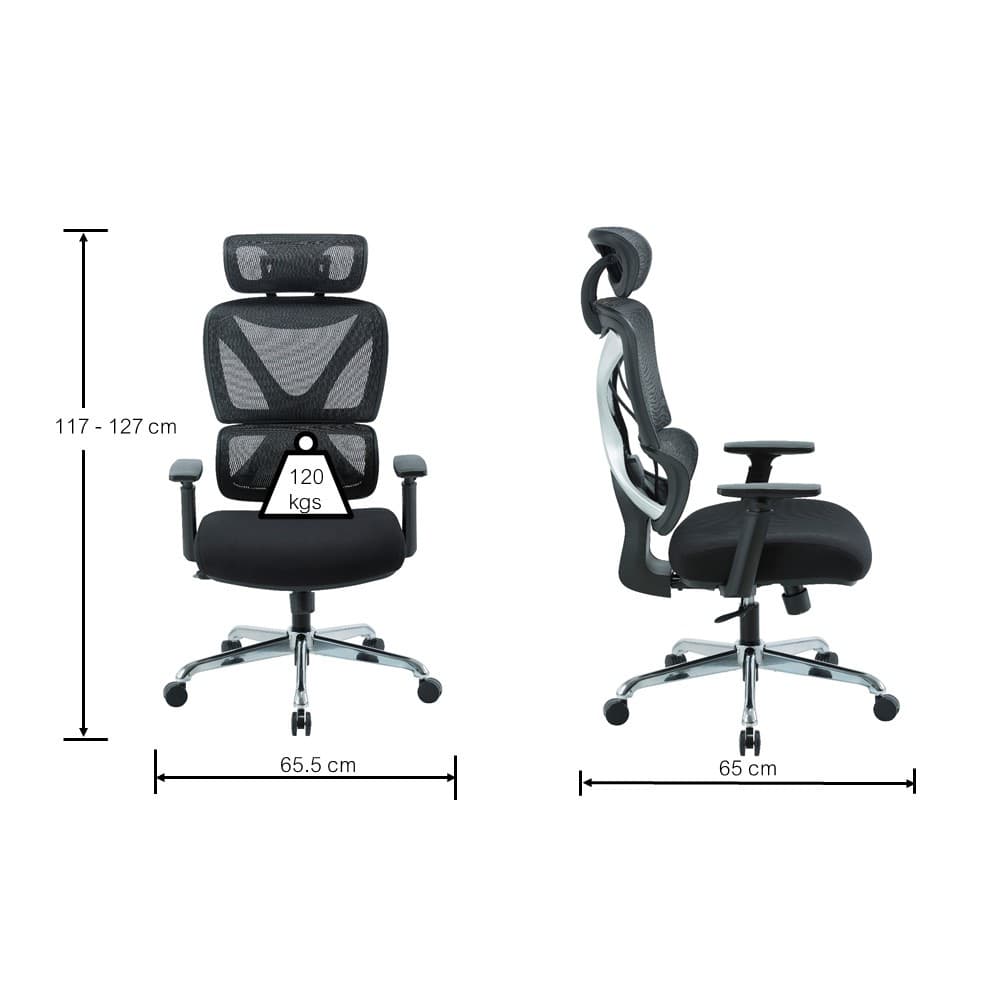 INDEX LIVING MALL เก้าอี้สำนักงาน เก้าอี้ทำงานเพื่อสุขภาพ  Ergonomic ระบายอากาศดีเยี่ยม รุ่น X-GONOMIC สีดำ เก้าอี้สีดำ พนักพิง S-Curve รองรับน้ำหนักได้สูงสุด 120 กก. https://lnwchill.com