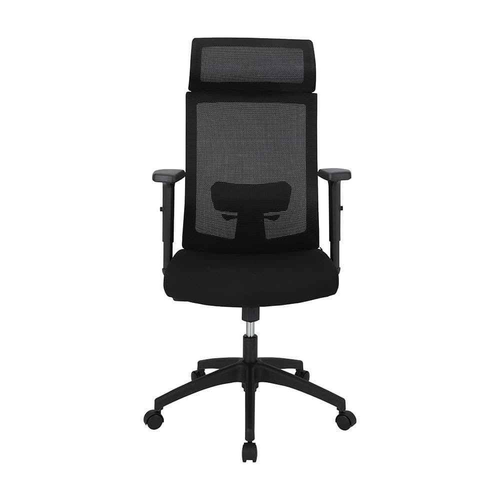 INDEX LIVING MALL เก้าอี้สำนักงานพนักพิงสูง เก้าอี้ทำงานเพื่อสุขภาพ Ergonomic รุ่น โอเว่น-เอ - สีดำ เก้าอี้สีดำ ระบายอากาศดีเยี่ยม เบาะนั่งปรับสูง-ต่ำของที่นั่งด้วย Gas lift ปรับระดับความลึกเบาะนั่งได้ https://lnwchill.com