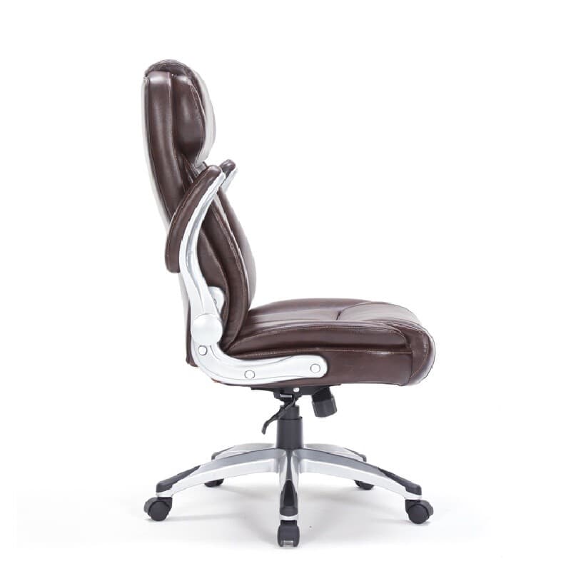Furradec รุ่น Primo เก้าอี้ผู้บริหาร สีน้ำตาล หุ้มหนังสังเคราะห์ Bonded Leather ที่พักแขนพับได้ เสริมภาพลักษณ์และความสบายระดับผู้นำ https://lnwchill.com