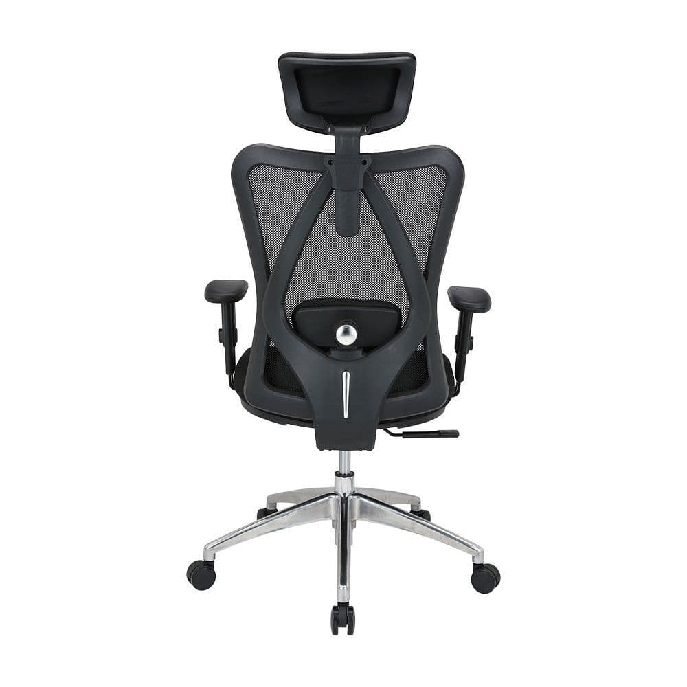 INDEX LIVING MALL เก้าอี้ทำงานเพื่อสุขภาพ  Ergonomic ระบายอากาศดีเยี่ยม เก้าอี้สำนักงานพนักพิงสูง รุ่น AMORE - สีดำ เก้าอี้สีดำ 2D Lumbar support https://lnwchill.com