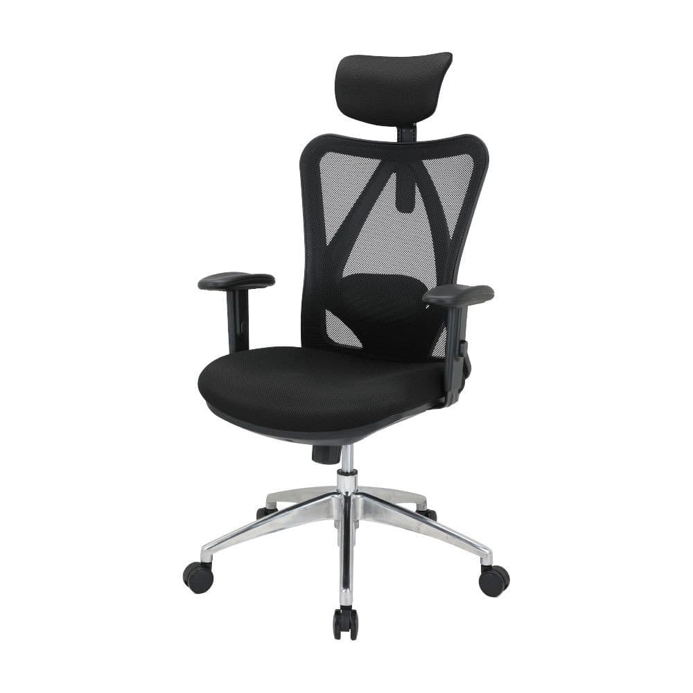 INDEX LIVING MALL เก้าอี้ทำงานเพื่อสุขภาพ  Ergonomic ระบายอากาศดีเยี่ยม เก้าอี้สำนักงานพนักพิงสูง รุ่น AMORE - สีดำ เก้าอี้สีดำ 2D Lumbar support https://lnwchill.com