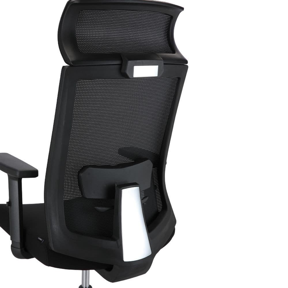 INDEX LIVING MALL เก้าอี้สำนักงานพนักพิงสูง เก้าอี้ทำงานเพื่อสุขภาพ Ergonomic รุ่น โอเว่น-เอ - สีดำ เก้าอี้สีดำ ระบายอากาศดีเยี่ยม เบาะนั่งปรับสูง-ต่ำของที่นั่งด้วย Gas lift ปรับระดับความลึกเบาะนั่งได้ https://lnwchill.com