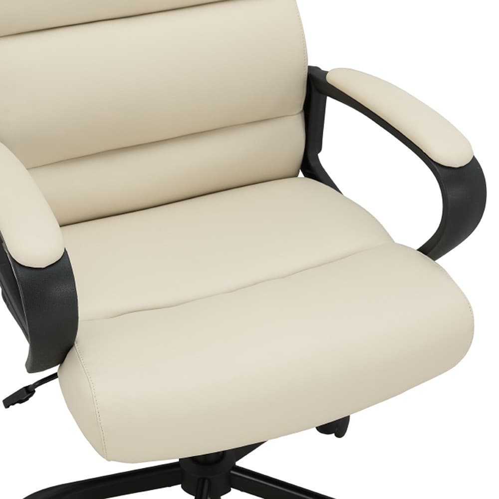 INDEX LIVING MALL เก้าอี้เบาะหนัง  Ergonomic เก้าอี้นั่งทำงาน เก้าอี้สำนักงานพนักพิงสูง รุ่นเอลฟ์ - สีขาว เก้าอี้สีขาว รองรับน้ำหนักได้สูงสุด 125 กก. https://lnwchill.com