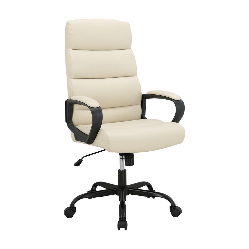 INDEX LIVING MALL เก้าอี้เบาะหนัง  Ergonomic เก้าอี้นั่งทำงาน เก้าอี้สำนักงานพนักพิงสูง รุ่นเอลฟ์ - สีขาว เก้าอี้สีขาว รองรับน้ำหนักได้สูงสุด 125 กก. https://lnwchill.com